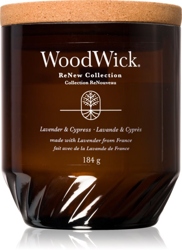 Woodwick Lavender & Cypress lumânare parfumată