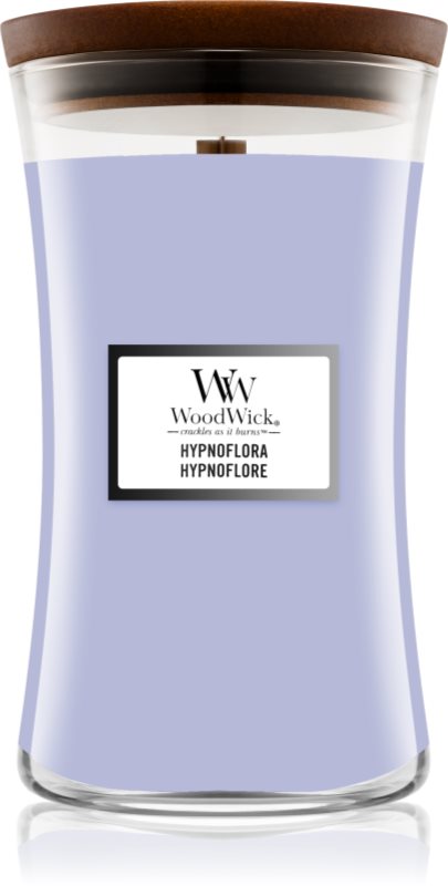 Woodwick Hypnoflora lumânare parfumată cu fitil din lemn 610 g