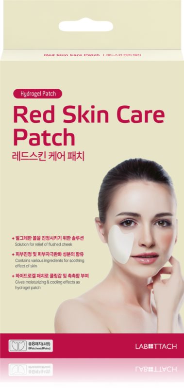 Wooshin Labottach Red Skin Care Patch plasturi cu hidrogel pentru pielea iritată pentru netezirea pielii 2 pereche