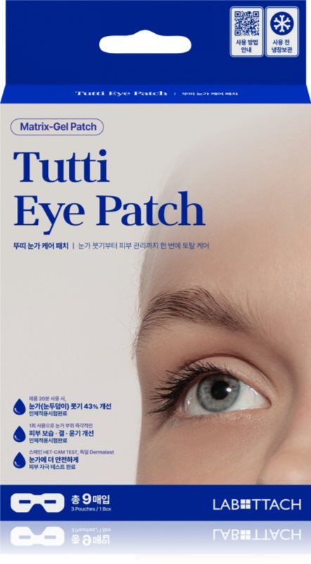 Wooshin Labottach Tutti Eye pernuțe din hidrogel cu efect regenerator pentru zona ochilor 9 buc