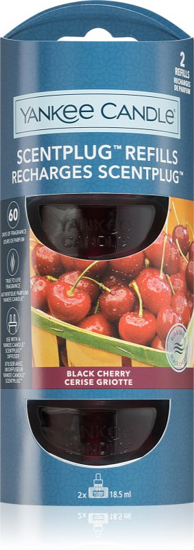 Yankee Candle Black Cherry rezervă pentru difuzorul electric 2x18,5 ml
