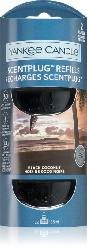 Yankee Candle Black Coconut reumplere în aroma difuzoarelor 2x18,5 ml
