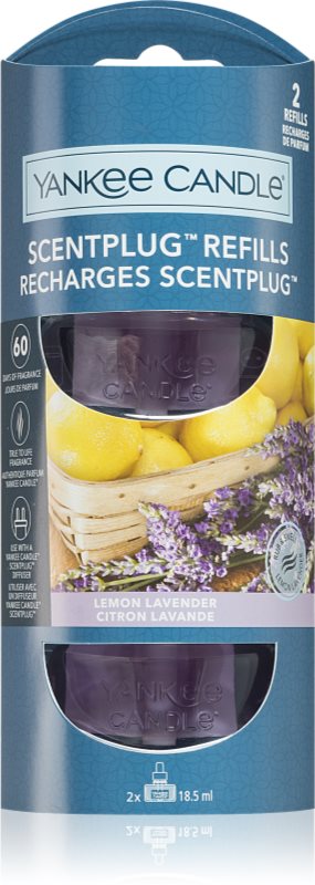 Yankee Candle Lemon Lavender Refill rezervă pentru difuzorul electric 2x18,5 ml