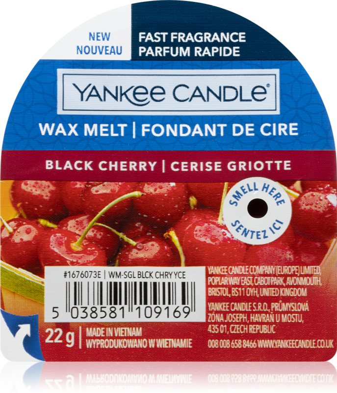 Yankee Candle Black Cherry ceară pentru aromatizator 22 g