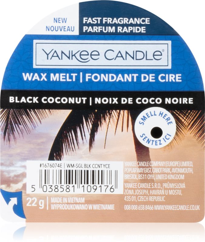 Yankee Candle Black Coconut ceară pentru aromatizator 22 g