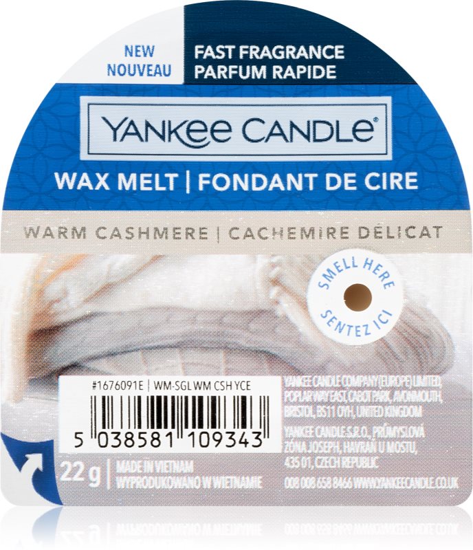 Yankee Candle Warm Cashmere ceară pentru aromatizator 22 g