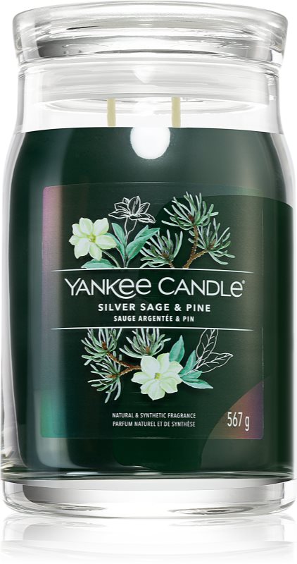 Yankee Candle Silver Sage & Pine lumânare parfumată Signature