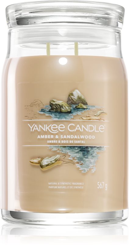 Yankee Candle Amber & Sandalwood lumânare parfumată