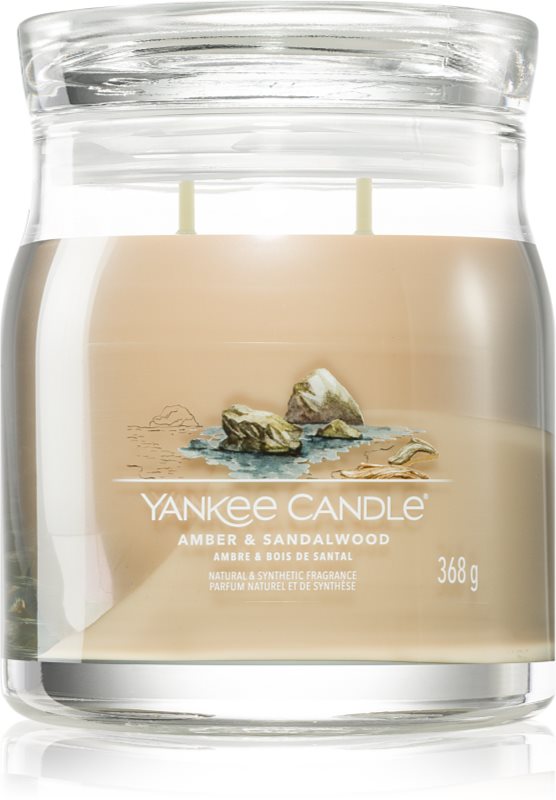 Yankee Candle Amber & Sandalwood lumânare parfumată