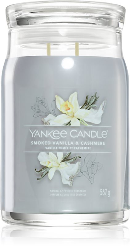 Yankee Candle Smoked Vanilla & Cashmere lumânare parfumată Signature