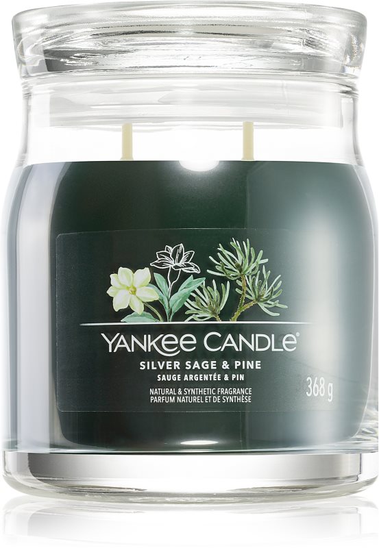 Yankee Candle Silver Sage & Pine lumânare parfumată Signature