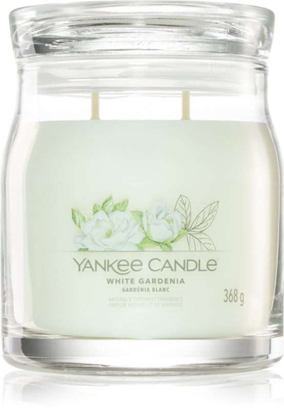 Yankee Candle White Gardenia lumânare parfumată Signature 368 g