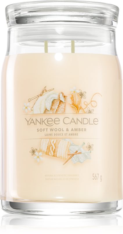 Yankee Candle Soft Wool & Amber lumânare parfumată 368 g
