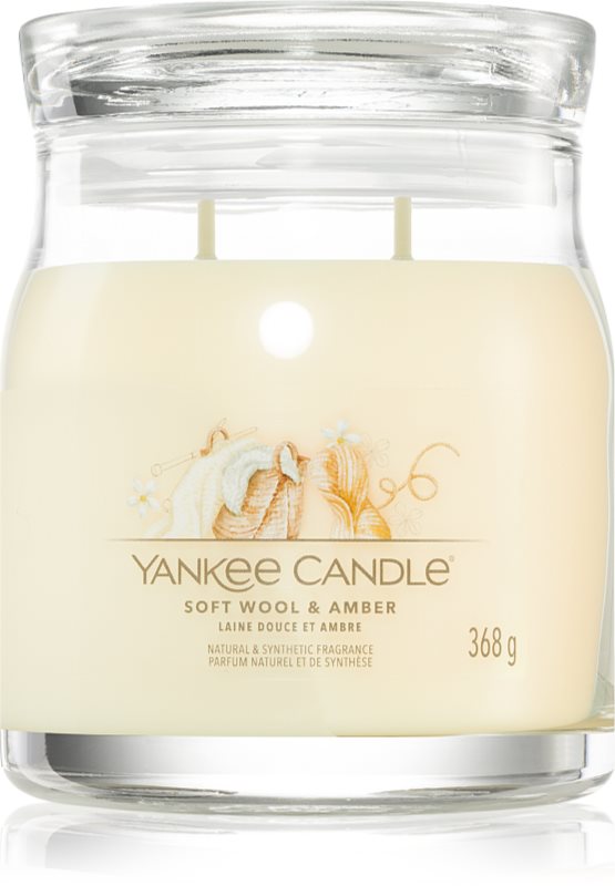 Yankee Candle Soft Wool & Amber lumânare parfumată 368 g