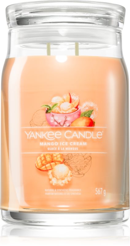 Yankee Candle Mango Ice Cream lumânare parfumată Signature