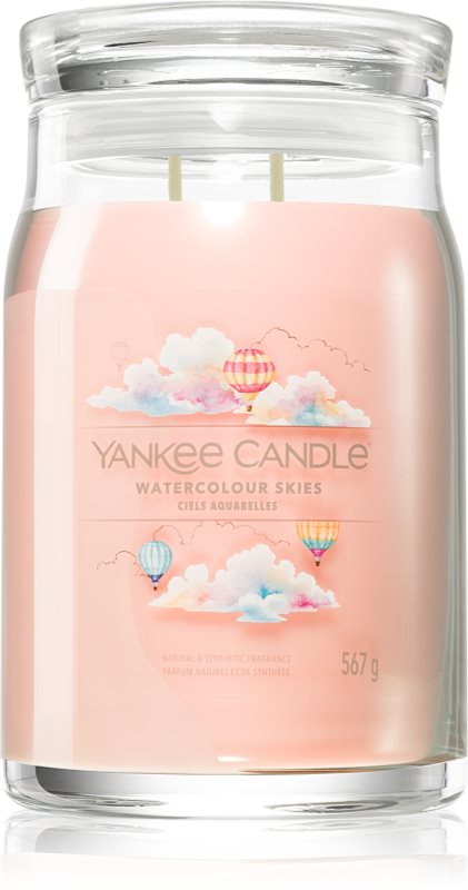 Yankee Candle Watercolour Skies lumânare parfumată Signature 567 g