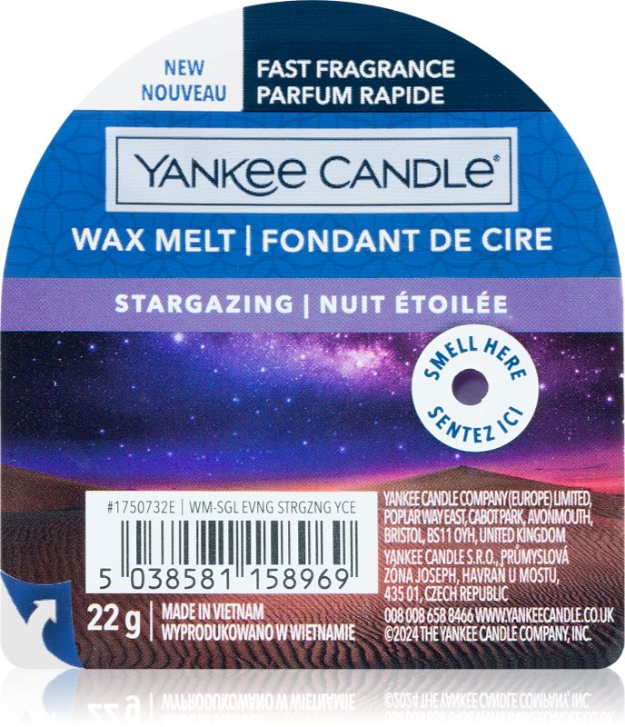 Yankee Candle Stargazing ceară pentru aromatizator 22 g