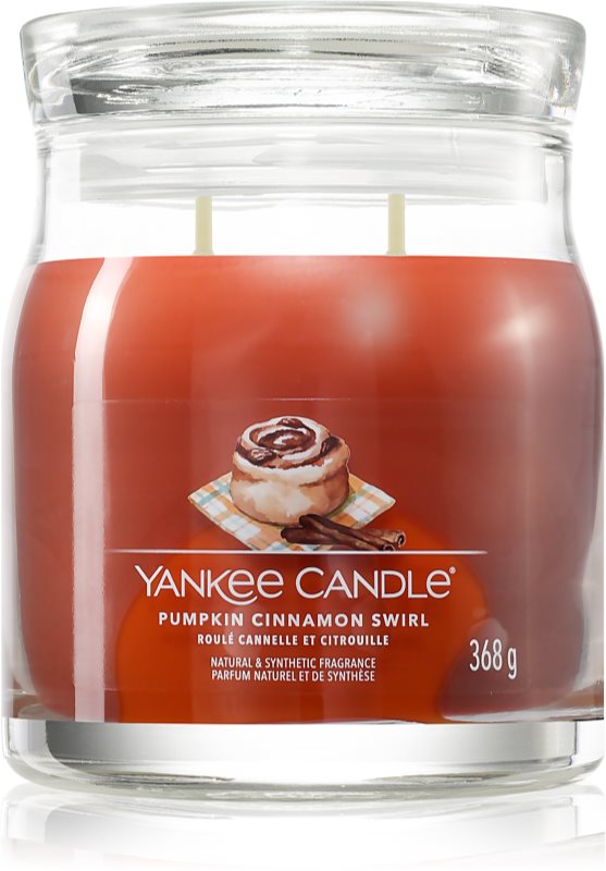 Yankee Candle Pumpkin Cinnamon Swirl lumânare parfumată 368 g