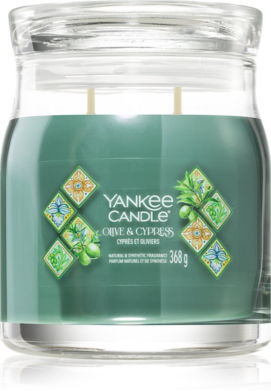 Yankee Candle Olive & Cypress lumânare parfumată 368 g