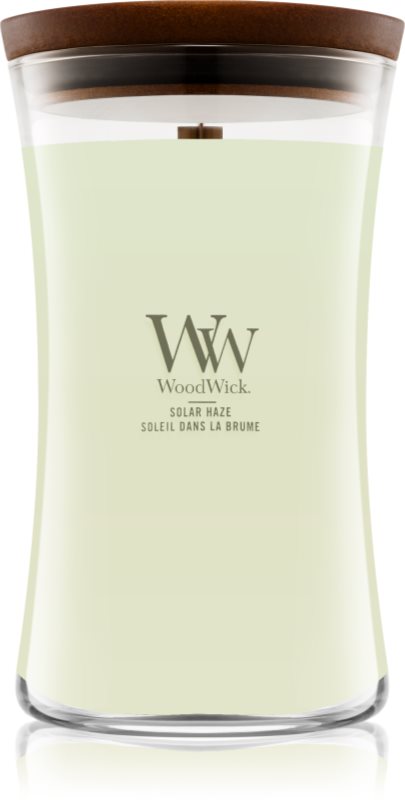 Woodwick Solar Haze lumânare parfumată cu fitil din lemn 610 g