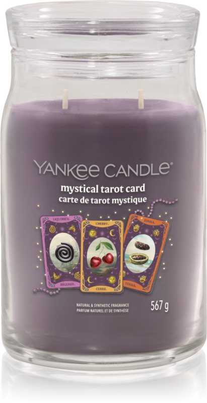 Yankee Candle Halloween Mystical Tarot Card lumânare parfumată Signature 567 g