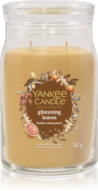Yankee Candle Glistening Leaves lumânare parfumată Signature