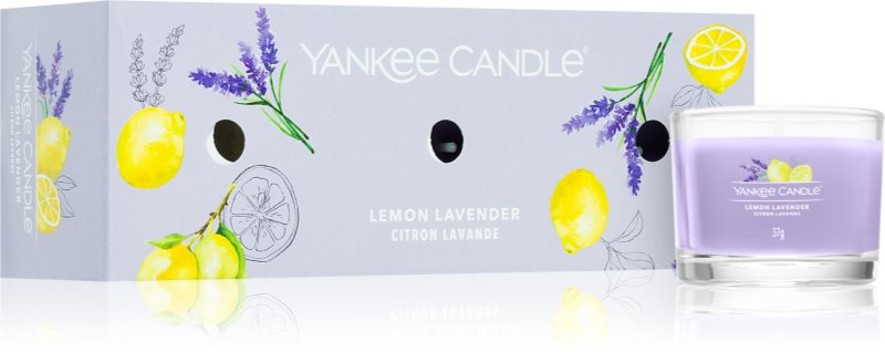 Yankee Candle Lemon Lavender set cadou 3x37 g