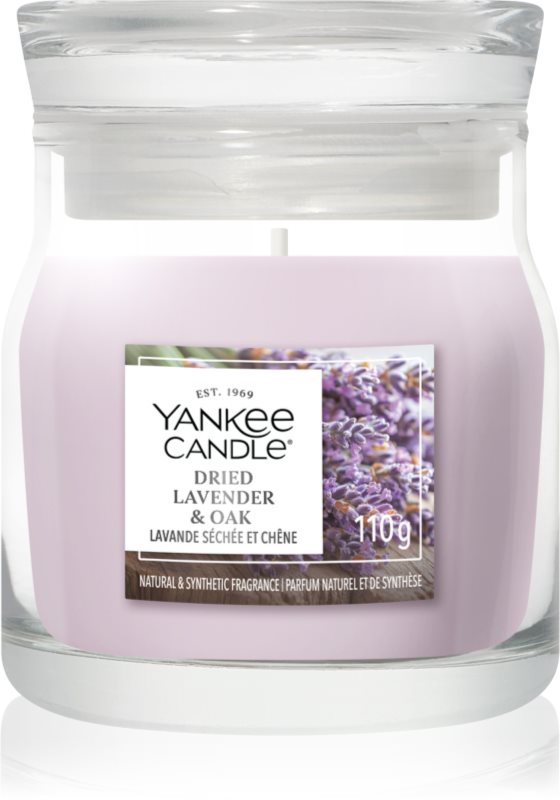 Yankee Candle Dried Lavender & Oak lumânare parfumată Signature 110 g