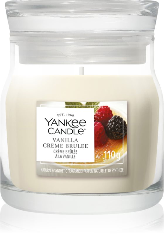 Yankee Candle Vanilla Crème Brûlée lumânare parfumată Signature 110 g