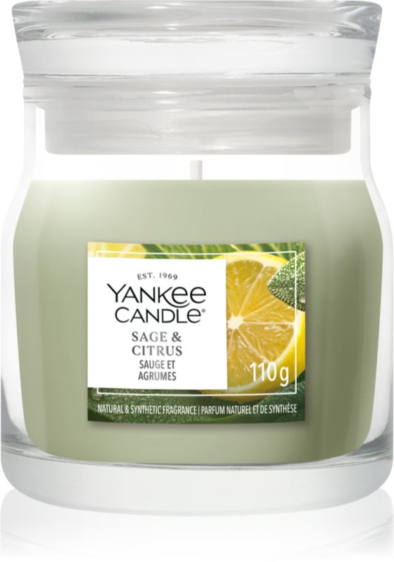 Yankee Candle Sage & Citrus lumânare parfumată Signature 110 g