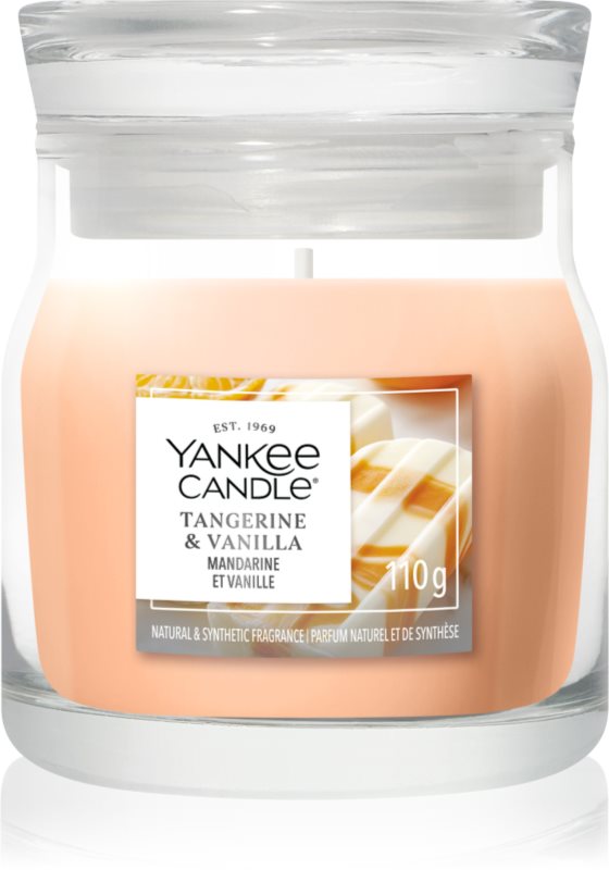 Yankee Candle Tangerine & Vanilla lumânare parfumată Signature 110 g