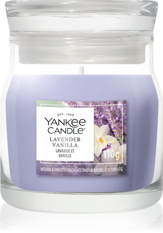 Yankee Candle Lavender Vanilla lumânare parfumată Signature 110 g