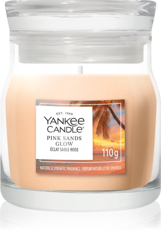 Yankee Candle Pink Sands Glow lumânare parfumată Signature 110 g