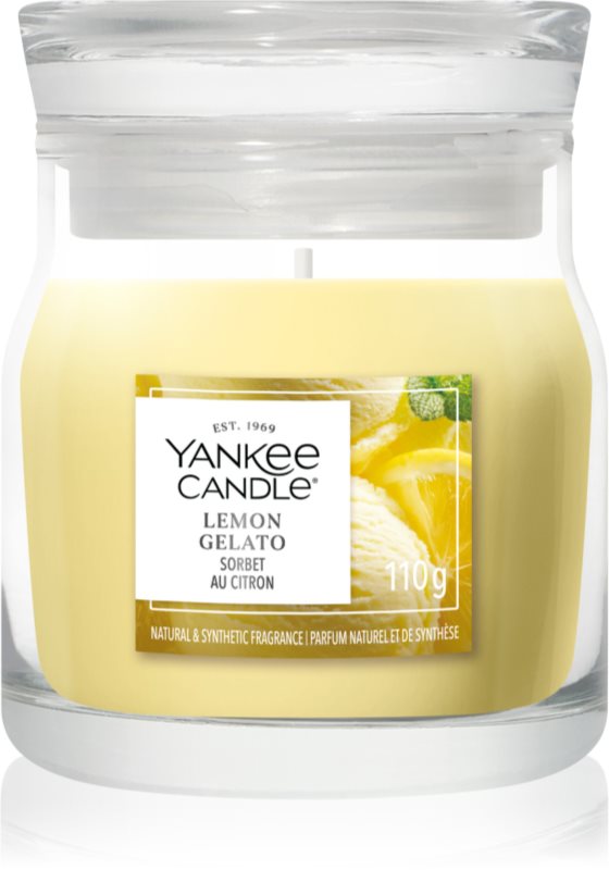 Yankee Candle Lemon Gelato lumânare parfumată Signature 110 g