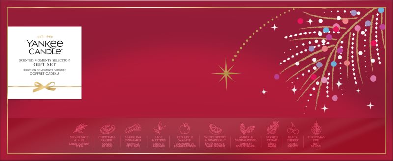 Yankee Candle Christmas Collection 2026 Scented Moments Selection set cadou de Crăciun 11 buc