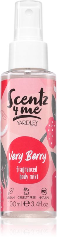 Yardley Scentz 4 Me Very Berry Body Mist pentru femei 100 ml