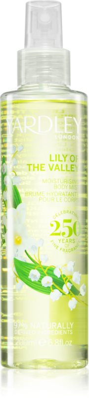 Yardley Lily Of The Valley spray de corp hidratant pentru femei 200 ml