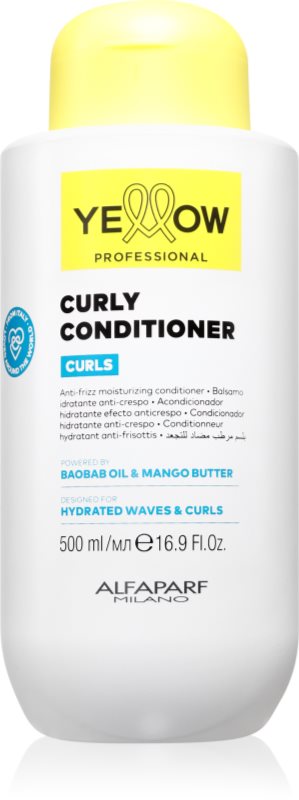 Yellow Professional Curls Curly Conditioner balsam pentru par ondulat si cret 500 ml