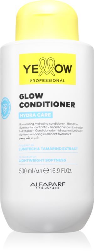 Yellow Professional Hydra Care Glow Conditioner balsam hidratant pentru toate tipurile de păr 500 ml