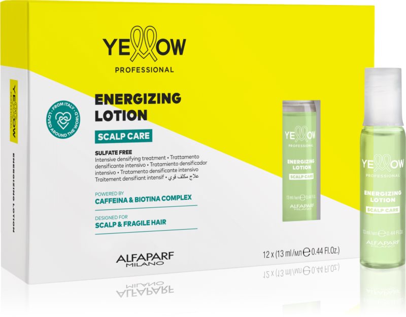 Yellow Professional Scalp Care Energizing Lotion tratament intensiv pentru a restabili densitatea parului 12x13 ml