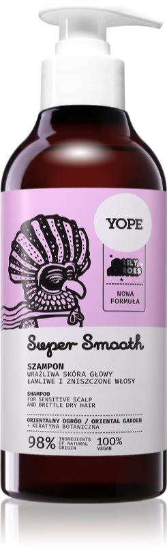 Yope Daily Heroes Smooth Shampoo Oriental Garden sampon fortifiant pentru parul deteriorat si fragil 300 ml