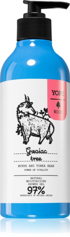 Yope Wood Guaiac Tree gel de dus hidratant 400 ml