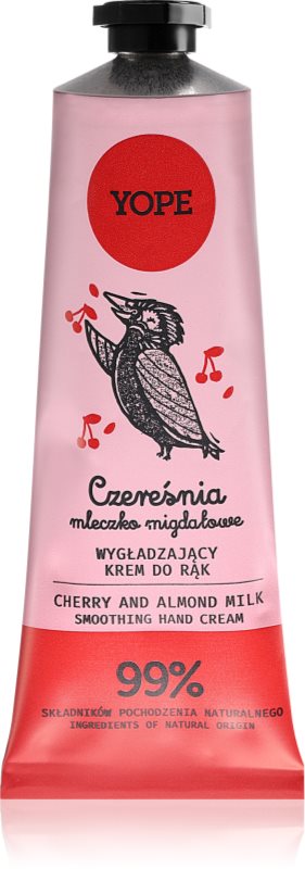 Yope Cherry & Almond Milk cremă naturală de mâini 50 ml