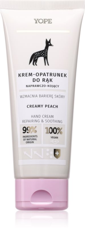Yope Creamy Peach cremă intens hidratantă de maini 50 ml