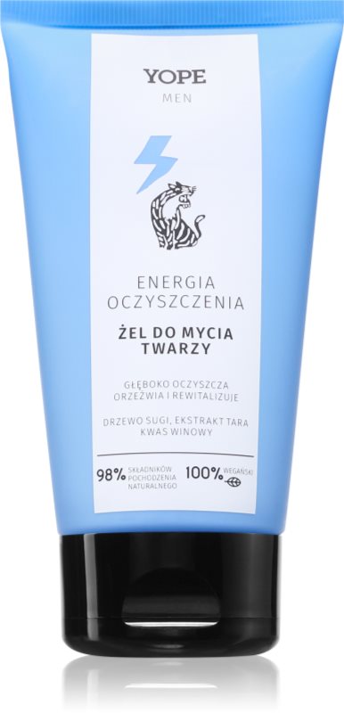 Yope Men Wood gel hidratant de curatare pentru barbati 160 ml