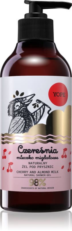 Yope Cherry & Almond Milk gel de duș natural 400 ml