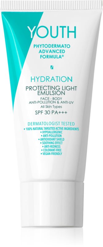 YOUTH Hydration Protecting Light Emulsion crema de protectie pentru fata si corp SPF 30 50 ml