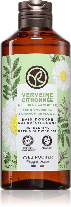 Yves Rocher Lemon Verbena & Chamomile Flower gel de duș parfum Lemon Verbena & Chamomile Flower 400 ml
