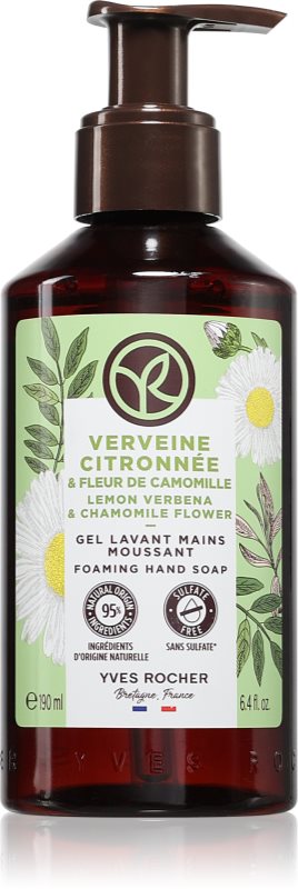 Yves Rocher Lemon Verbena & Chamomile Flower Săpun lichid pentru mâini parfum Lemon Verbena & Chamomile Flower 190 ml