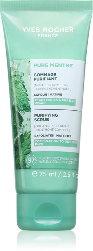 Yves Rocher Pure Menthe exfoliant de curățare 75 ml